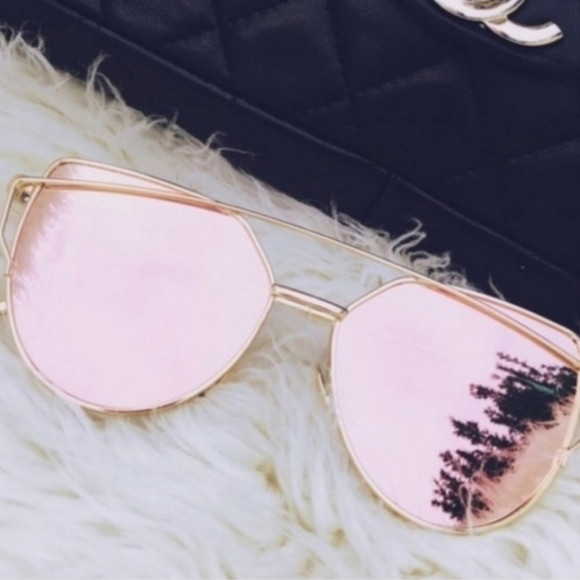Rose Gold Sunglasses - Picture 2 of 4
